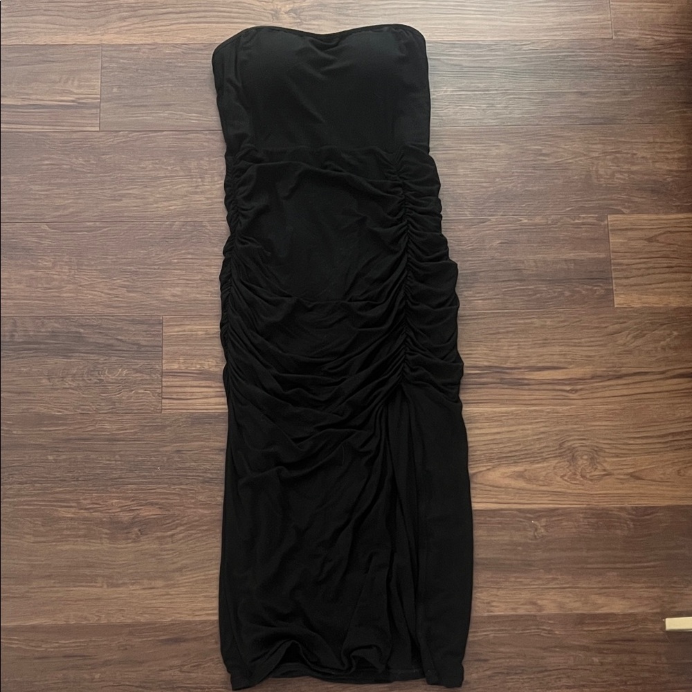 Black Strapless Dress